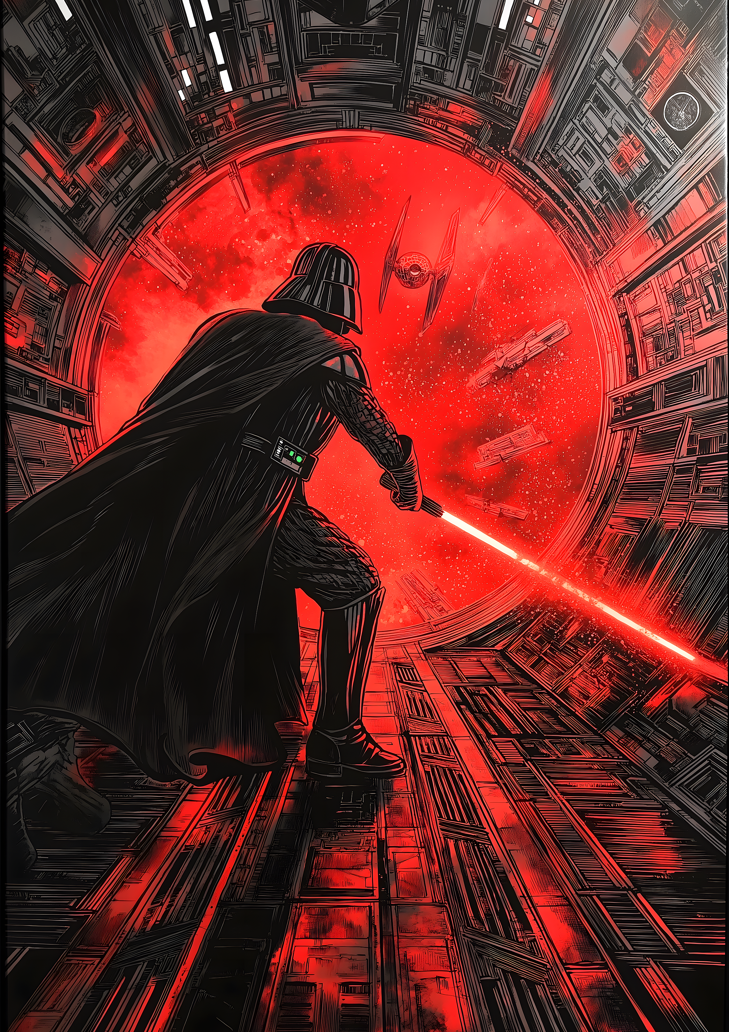 Darth Vader metal poster artwork